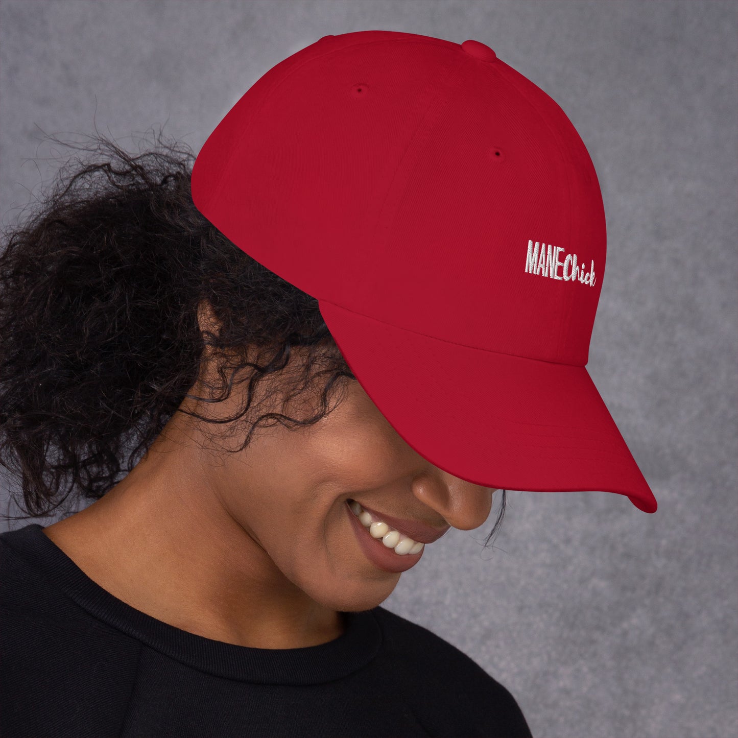 Mane Chick Dad Hat Manelifestudio