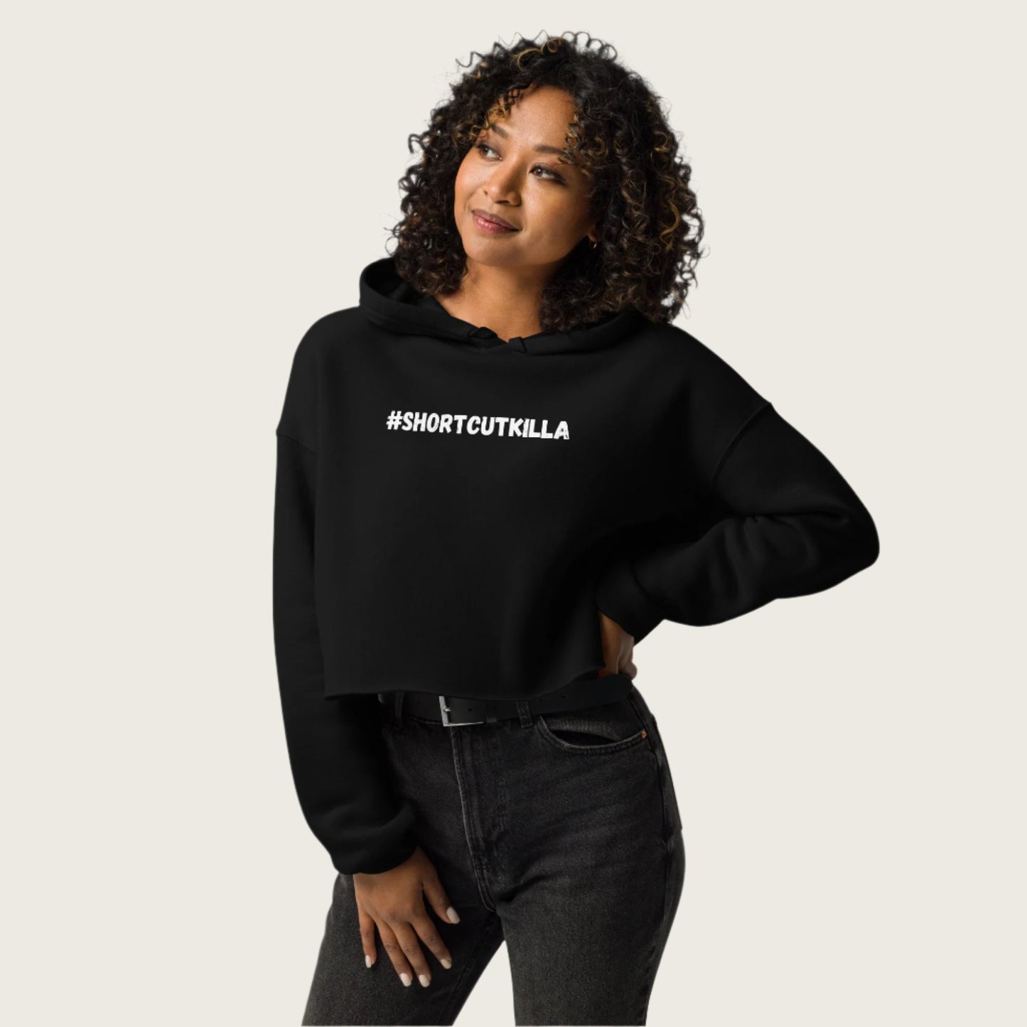 #ShortCutKilla Crop Hoodie Manelifestudio