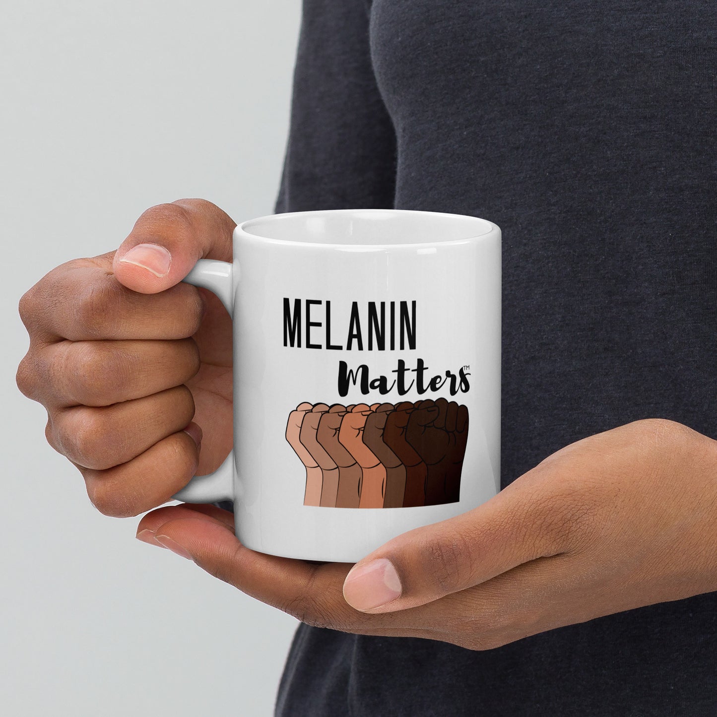 Melanin Matters Glossy Mug Manelifestudio 11oz