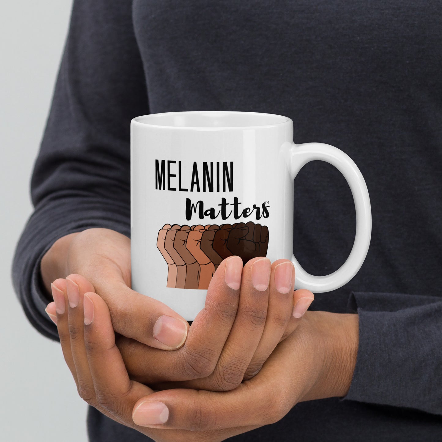 Melanin Matters Glossy Mug Manelifestudio