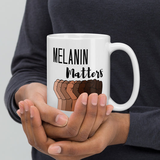 Melanin Matters Glossy Mug Manelifestudio 15oz