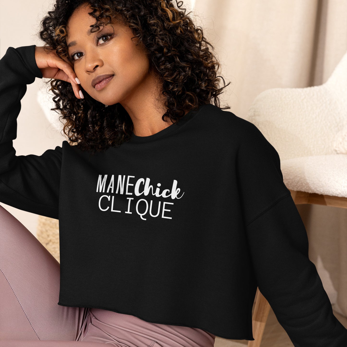 Mane Chick Clique Crop Sweatshirt Manelifestudio S