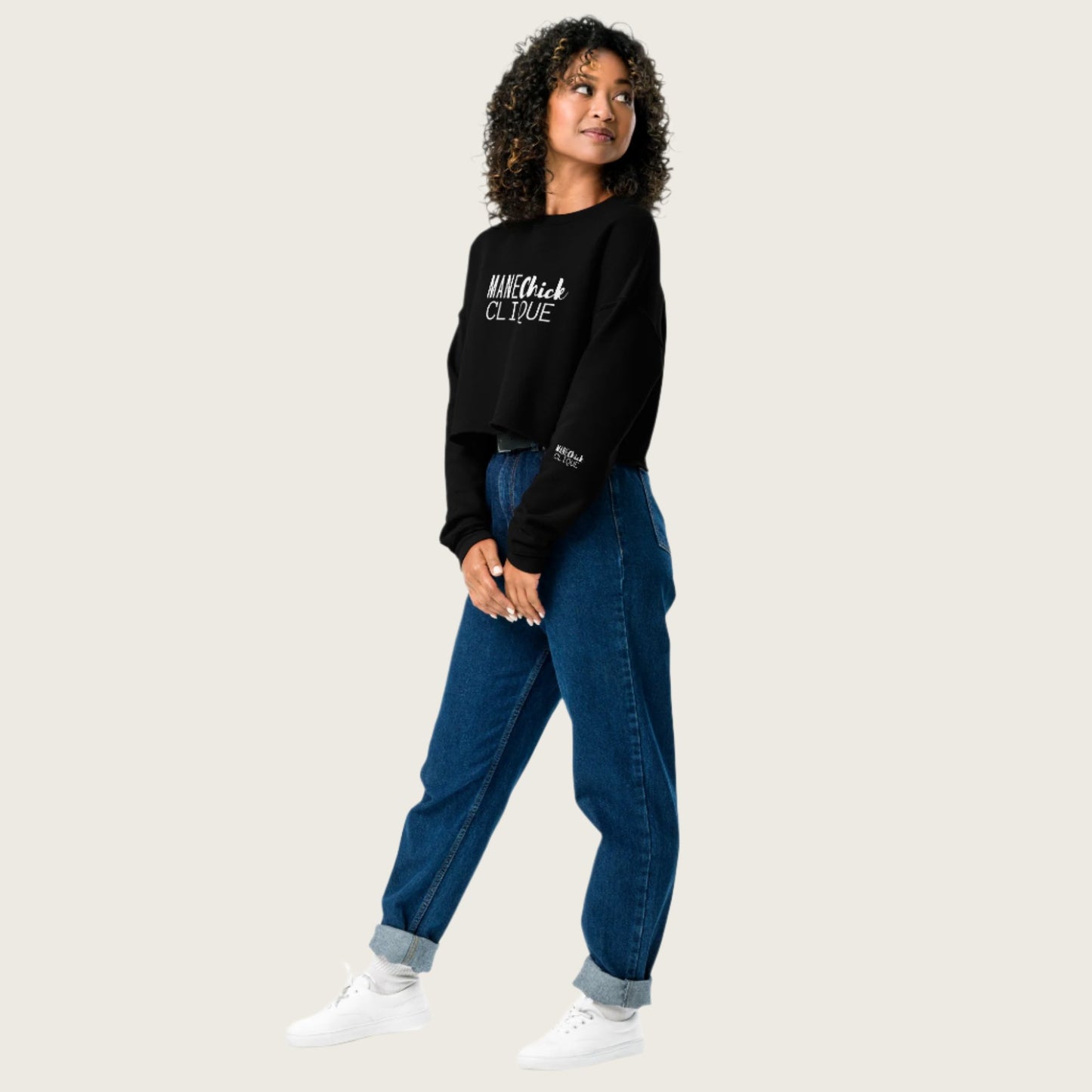 Mane Chick Clique Crop Sweatshirt Manelifestudio